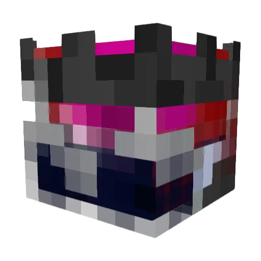 Hermit_242 Minecraft avatar head, 3D render