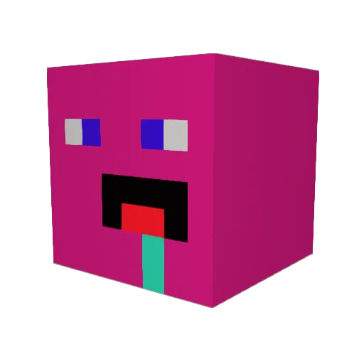 Hermoor Minecraft avatar head, 3D render