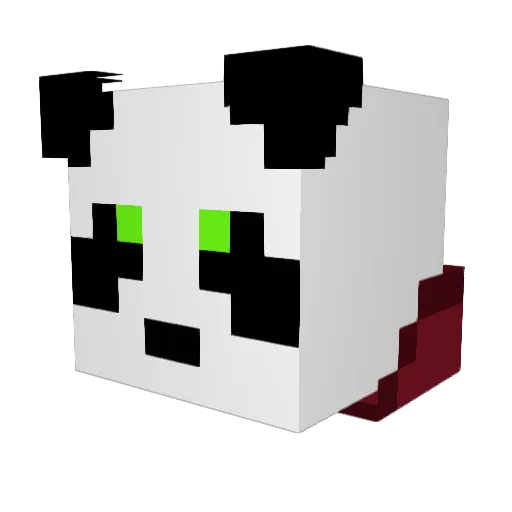 Hern Minecraft avatar head, 3D render