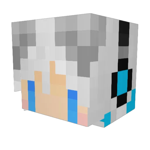 Hero125 Minecraft avatar head, 3D render