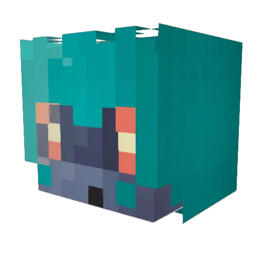 Hero2008 Minecraft avatar head, 3D render