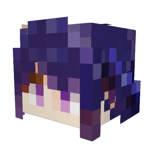 HeroBell11 Minecraft avatar head, 3D render