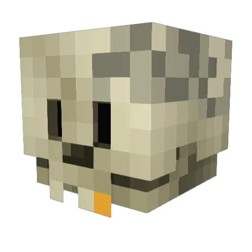 HeroBiX Minecraft avatar head, 3D render