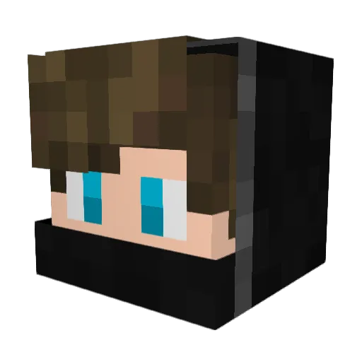 HeroBlit Minecraft avatar head, 3D render