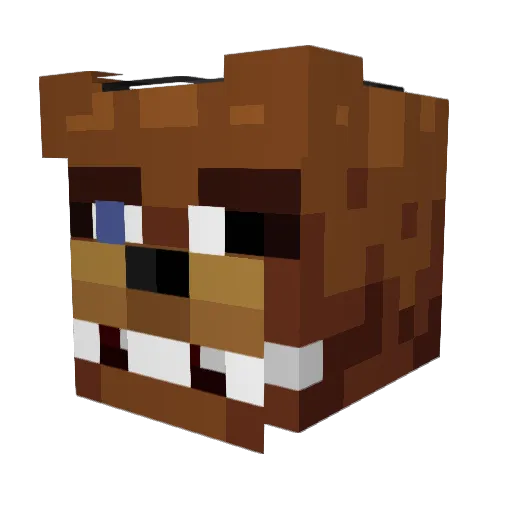 HeroBrine_Data Minecraft avatar head, 3D render