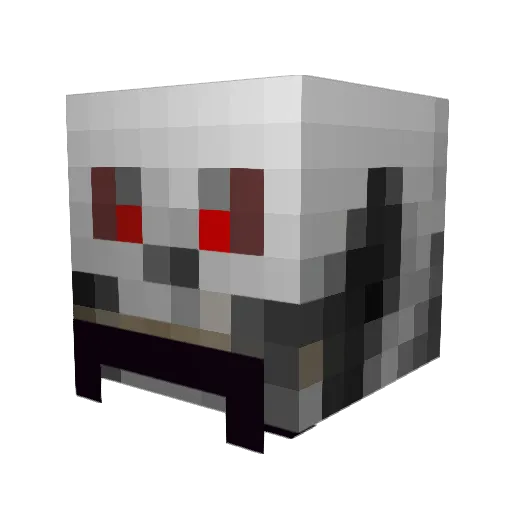 HeroCop Minecraft avatar head, 3D render