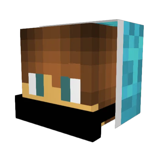 HeroErlend Minecraft avatar head, 3D render