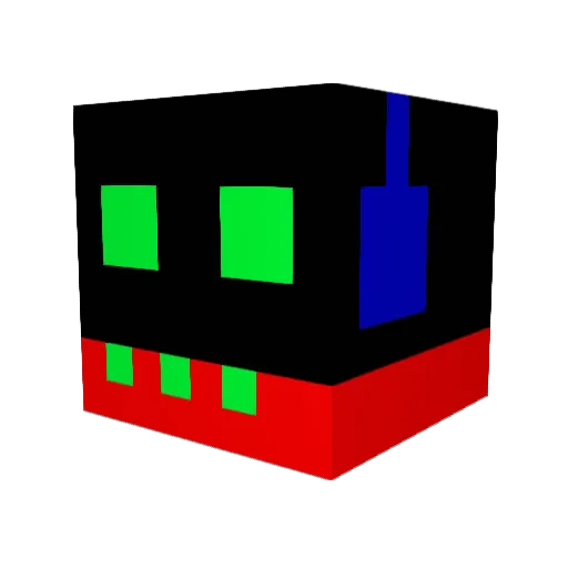HeroFun2000 Minecraft avatar head, 3D render