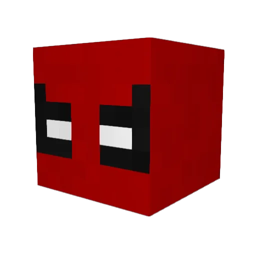 HeroGuda Minecraft avatar head, 3D render