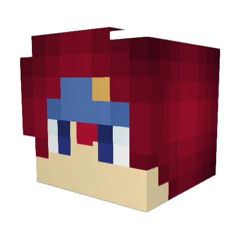 HeroKnightAltair Minecraft avatar head, 3D render