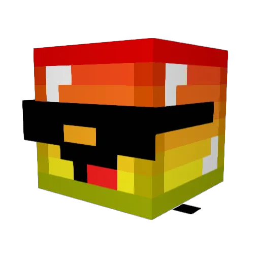 HeroLT Minecraft avatar head, 3D render