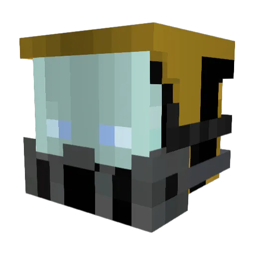 HeroLukeT Minecraft avatar head, 3D render