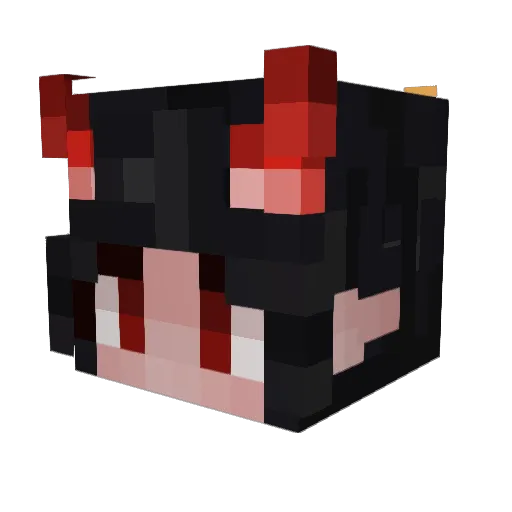 HeroSim708 Minecraft avatar head, 3D render