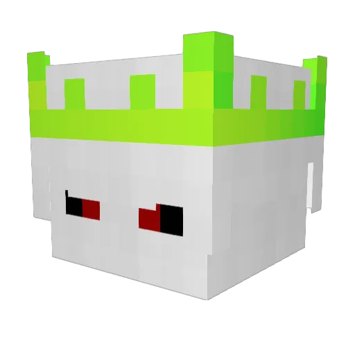 HeroStrike Minecraft avatar head, 3D render