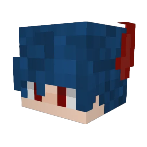 HeroZero0 Minecraft avatar head, 3D render