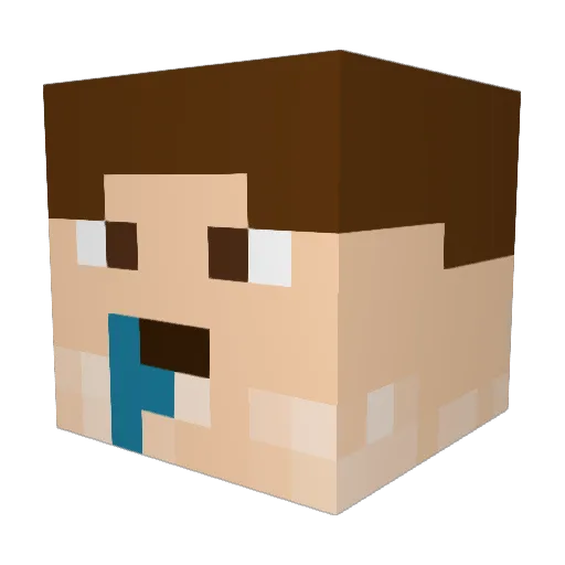 Hero_LD Minecraft avatar head, 3D render