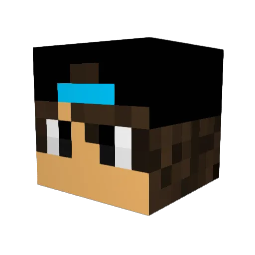 Hero_PVP Minecraft avatar head, 3D render