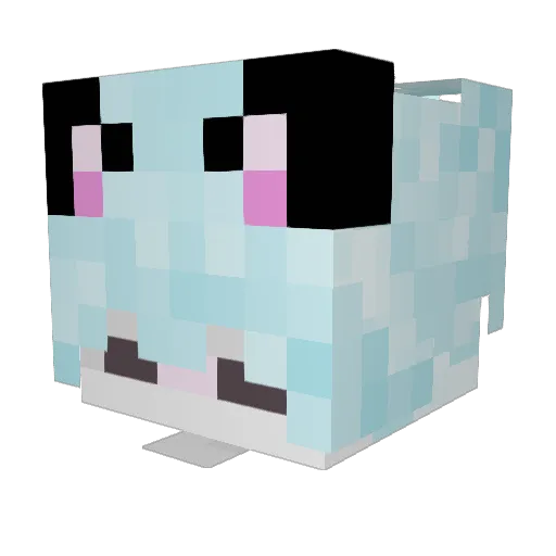 Hero__ Minecraft avatar head, 3D render