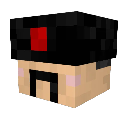 Hero_xl Minecraft avatar head, 3D render
