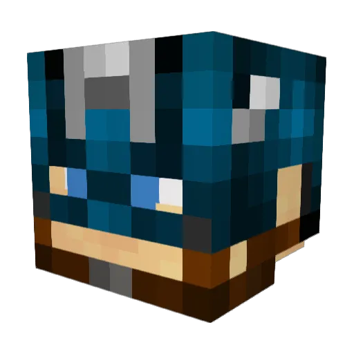 Herocandy Minecraft avatar head, 3D render