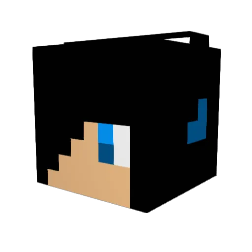 Heroespride Minecraft avatar head, 3D render