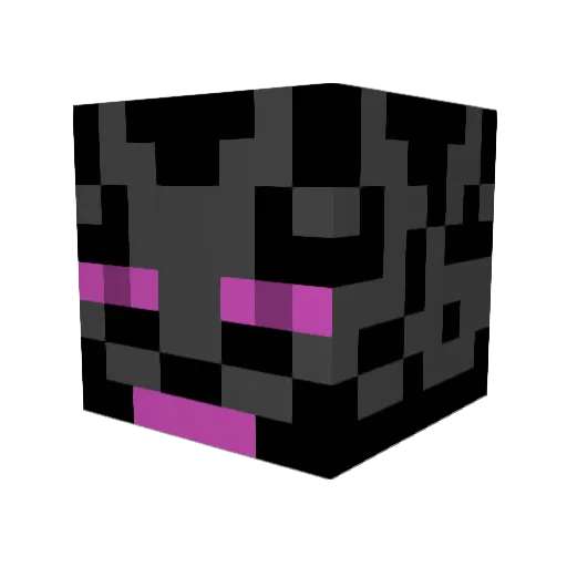 Herogangster Minecraft avatar head, 3D render