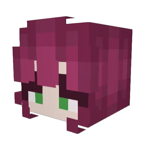 HeroicFrog Minecraft avatar head, 3D render