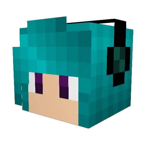 HeroicLeigh Minecraft avatar head, 3D render