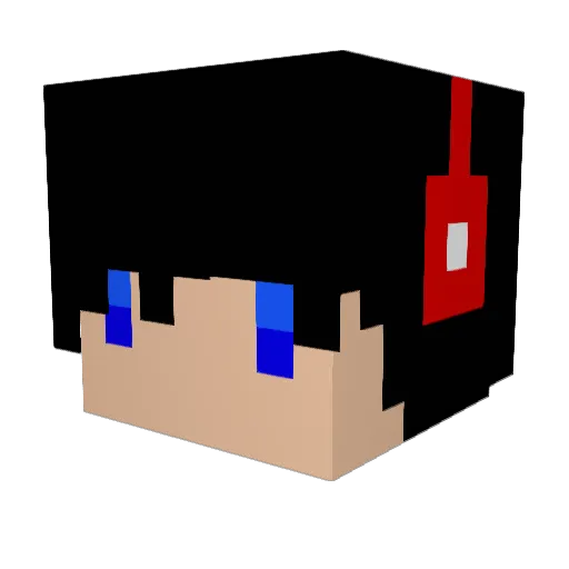 HeroicStarship8 Minecraft avatar head, 3D render