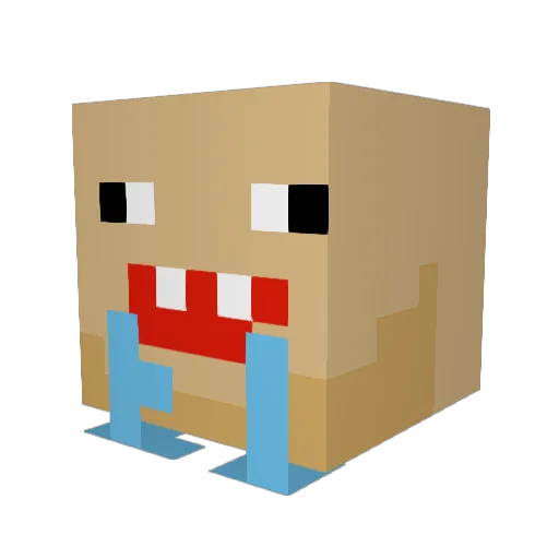 Herolnn Minecraft avatar head, 3D render