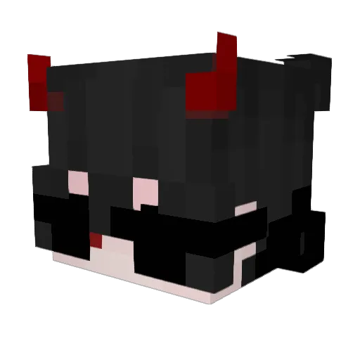 Heronato Minecraft avatar head, 3D render