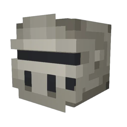 Heronzo Minecraft avatar head, 3D render