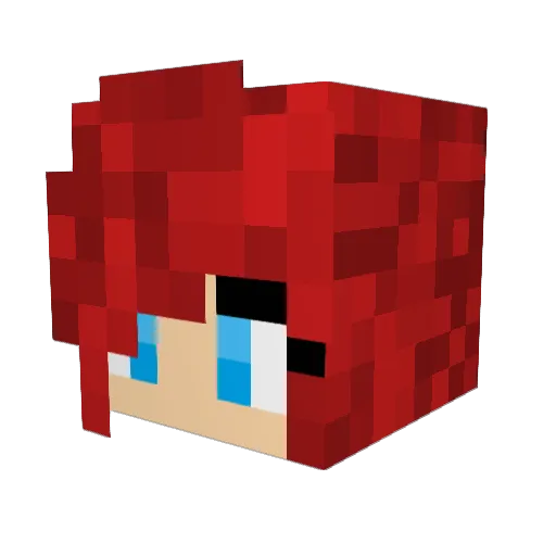 HerooHD Minecraft avatar head, 3D render