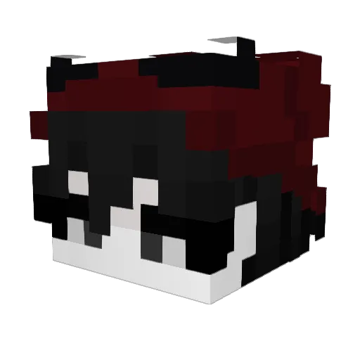 Heros168 Minecraft avatar head, 3D render
