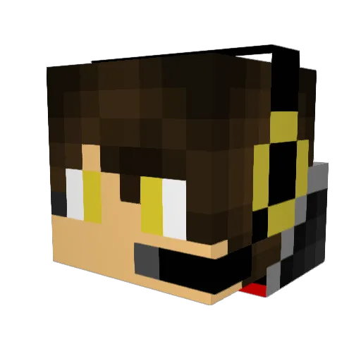 HerosVengence Minecraft avatar head, 3D render