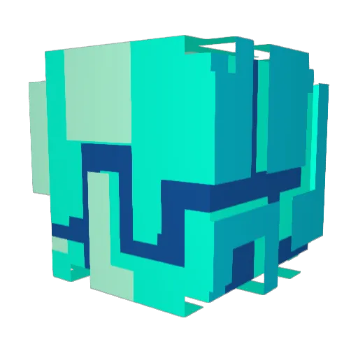 Herox01 Minecraft avatar head, 3D render
