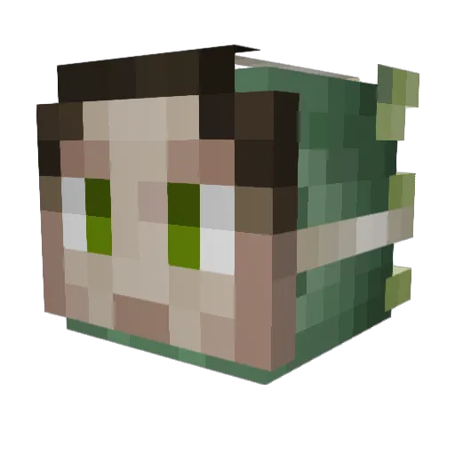 Herp_Ferguson Minecraft avatar head, 3D render