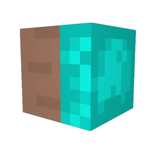 Herpling Minecraft avatar head, 3D render