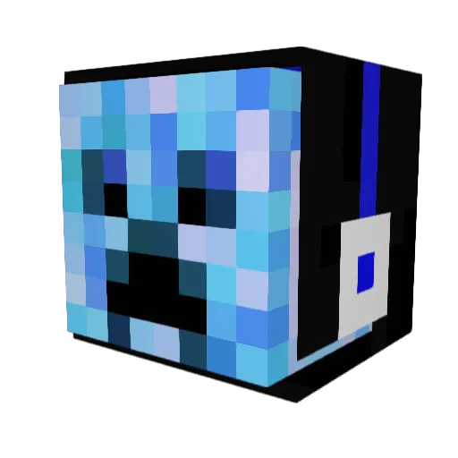 HerrABC Minecraft avatar head, 3D render
