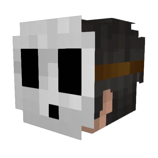 HerrEls Minecraft avatar head, 3D render
