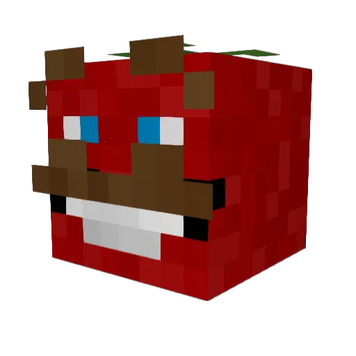 HerrErich420 Minecraft avatar head, 3D render
