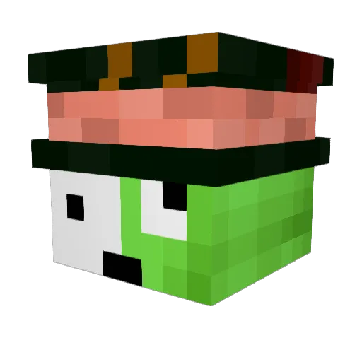 HerrFair Minecraft avatar head, 3D render