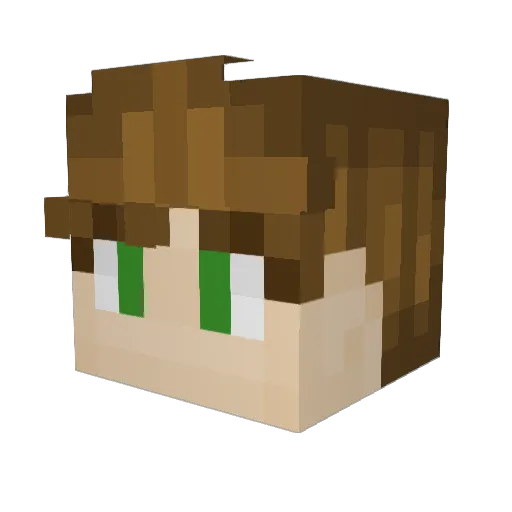 HerrMarmelade Minecraft avatar head, 3D render