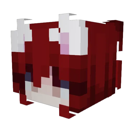 HerrMedic Minecraft avatar head, 3D render