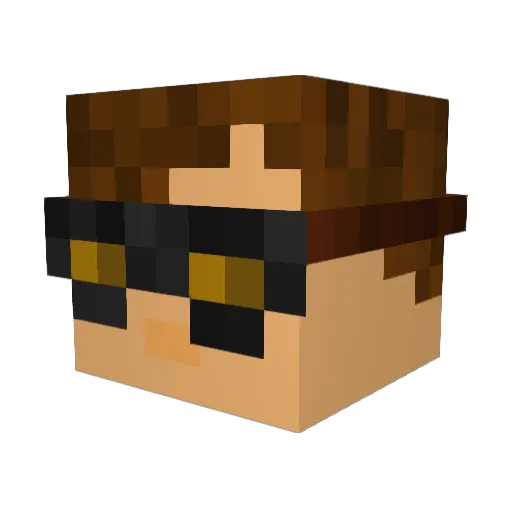 HerrSev04 Minecraft avatar head, 3D render