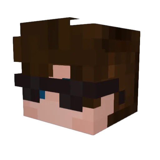 HerrSimon Minecraft avatar head, 3D render