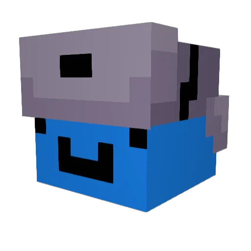 HerrTedags Minecraft avatar head, 3D render