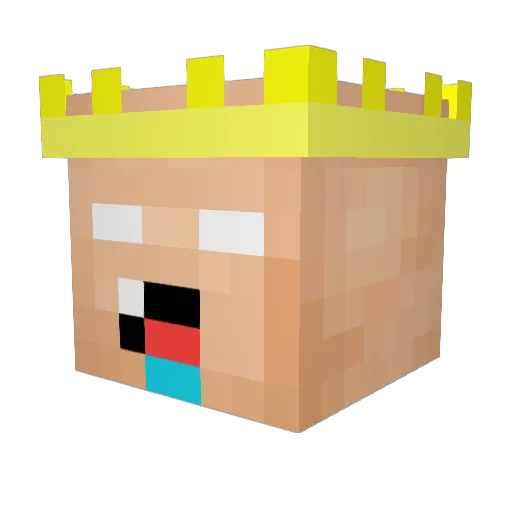 Herr_Dumm Minecraft avatar head, 3D render