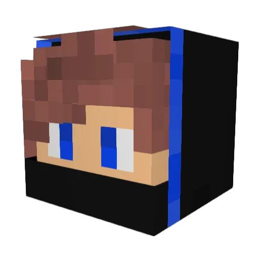 Herr_Giraffe Minecraft avatar head, 3D render