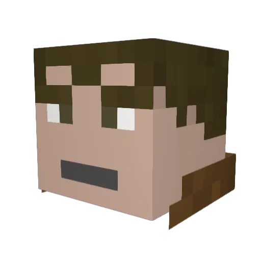 Herr_Kman Minecraft avatar head, 3D render